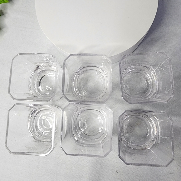 Set of 6 Silver Patron Tequila Shot Glasses with Empty Display Bottle - Picture 7 of 9